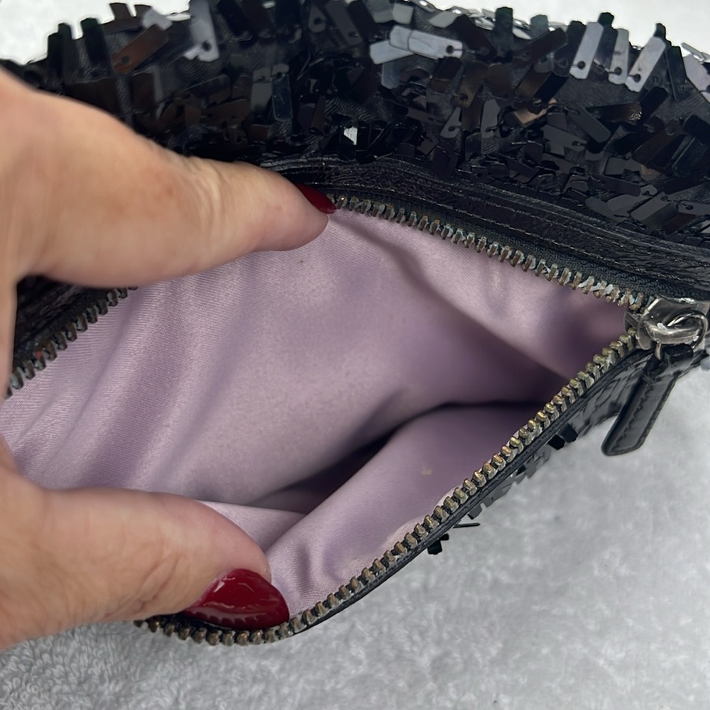 Coach Black Sequin Clutch 2010 - Picture 3 of 9